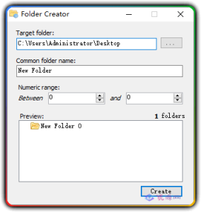 Folder Creator 1.0 批量创建文件夹绿色免费版-优源网